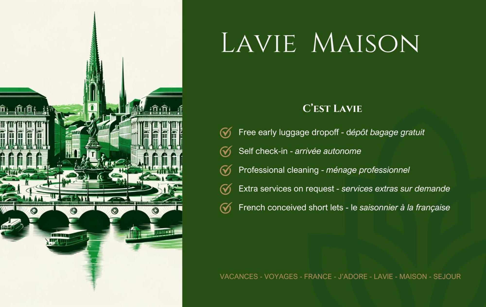 Lavie Maison Large Comfy Flat Bordeaux Exterior foto